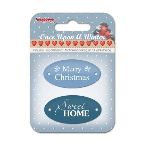 Elementy metalowe Scrap Berry's Plakietki Once Upon a Winter 1, 2szt